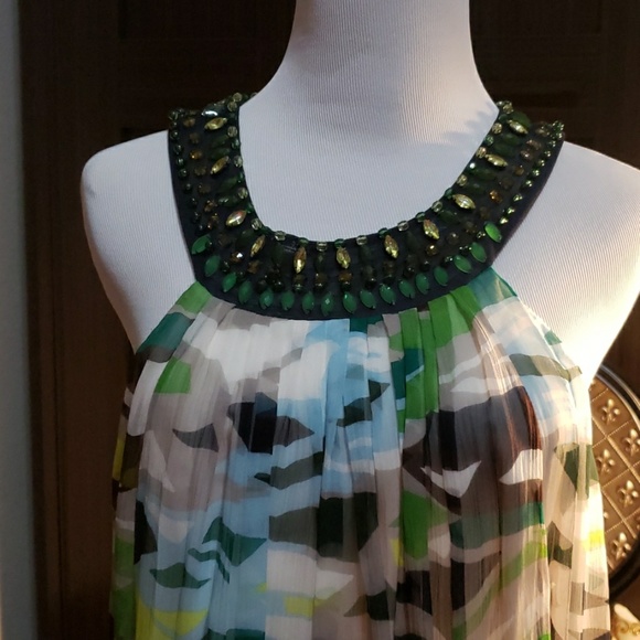BCBG multi color dress jewel embellished - Picture 2 of 6